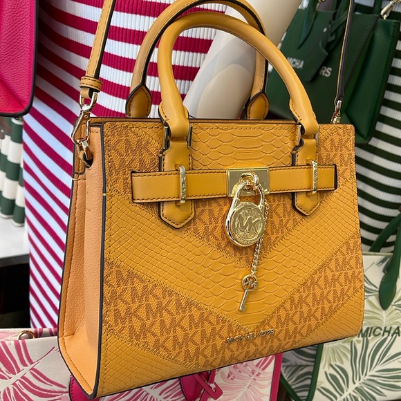 Michael Kors Hamilton Small Satchel Shoulder Crossbody Bag 
Cider Multi COLOR - Picture 15 of 16